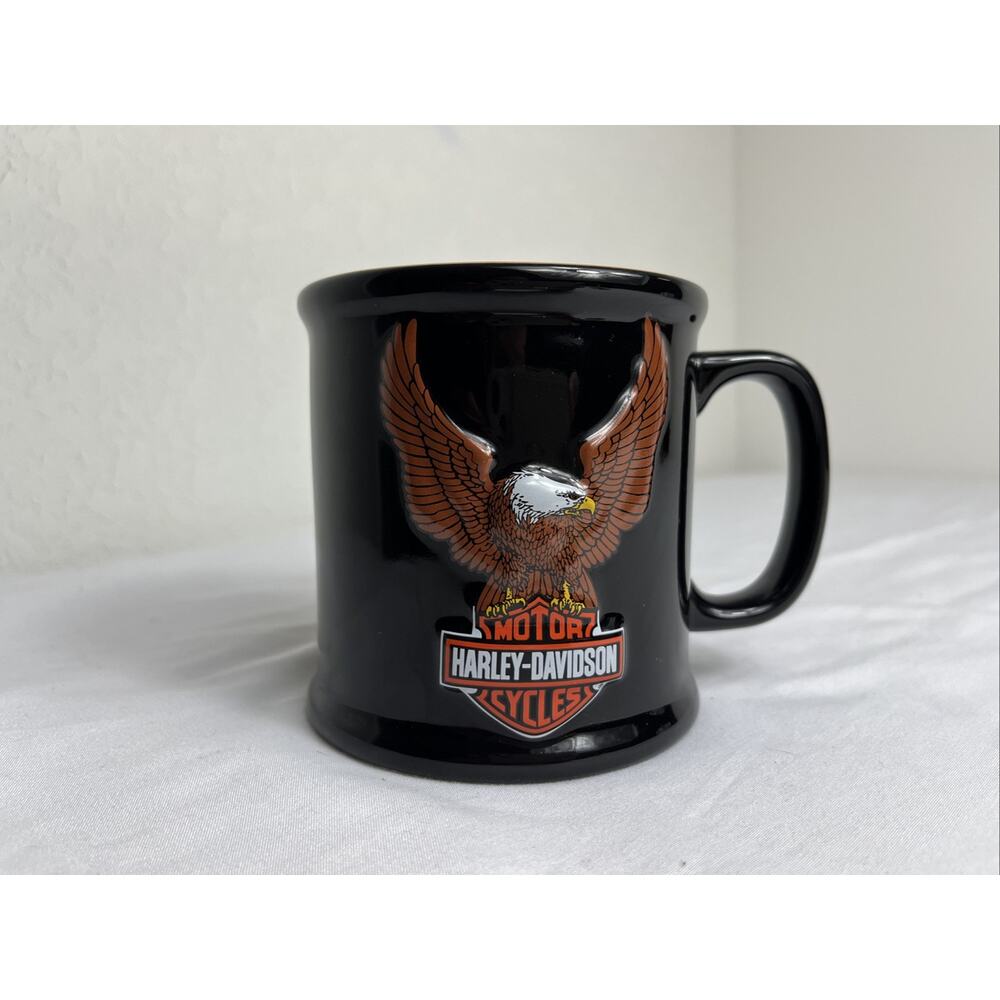 Harley-Davidson Motorcycles Mug black with eagle 3D, Collectibles, Memorabilia